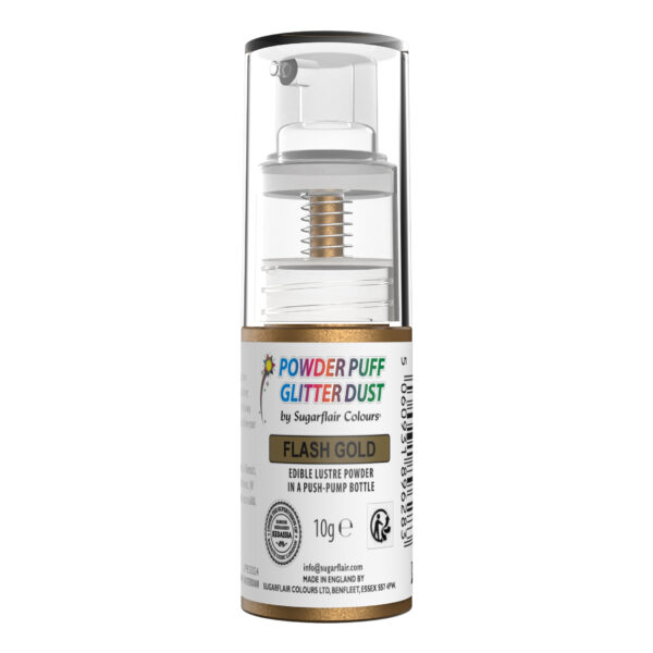 Pump spray χρυσό flash 10gr Sugarflair