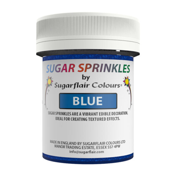 Ζάχαρη μπλε 40γρ Sugar Sprinkles Sugarflair
