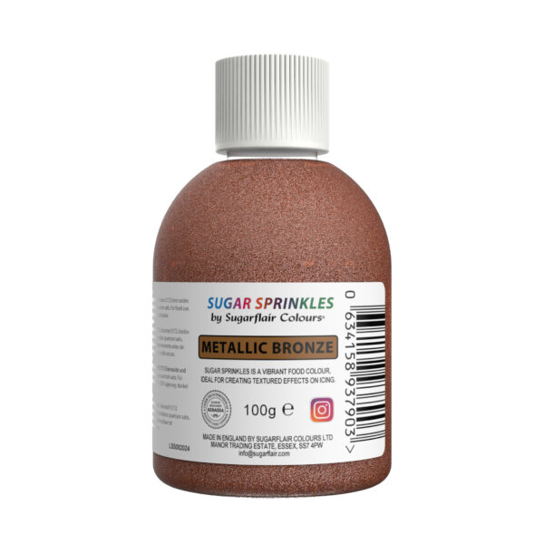 Ζάχαρη μπρονζέ 100γρ Sugar Sprinkles Sugarflair
