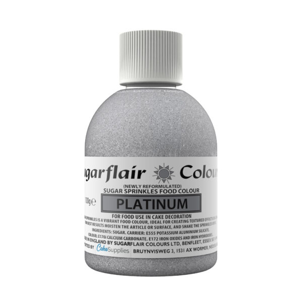 Ζάχαρη πλατίνα 100γρ Sugar Sprinkles Sugarflair