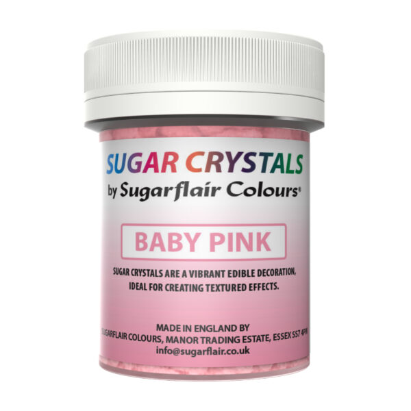 Sugar crystals κρύσταλλοι ζάχαρης baby pink 45ml Sugarflair