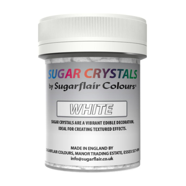 Sugar crystals κρύσταλλοι ζάχαρης λευκό  45ml Sugarflair