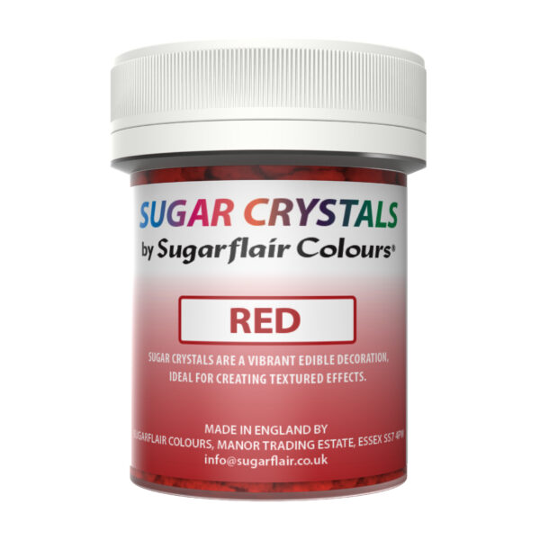 Sugar crystals κρύσταλλοι ζάχαρης κόκκινο  45ml Sugarflair