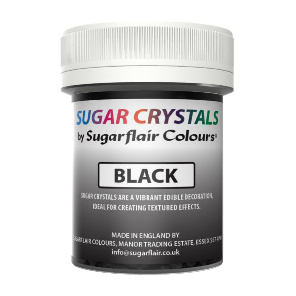 Sugar crystals κρύσταλλοι ζάχαρης μαύρο 45ml Sugarflair