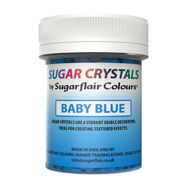 Sugar crystals κρύσταλλοι ζάχαρης baby blue 45ml Sugarflair