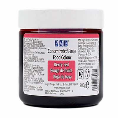 Χρώμα ζαχαροπλαστικής πάστα κόκκινο red 300γρ PME