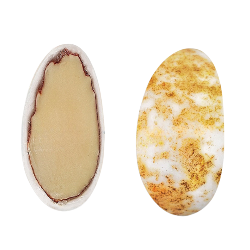 Κουφέτα αμυγδάλου Supreme καραμέλα 800γρ χρυσό πιτσιλωτό Χατζηγιαννάκη