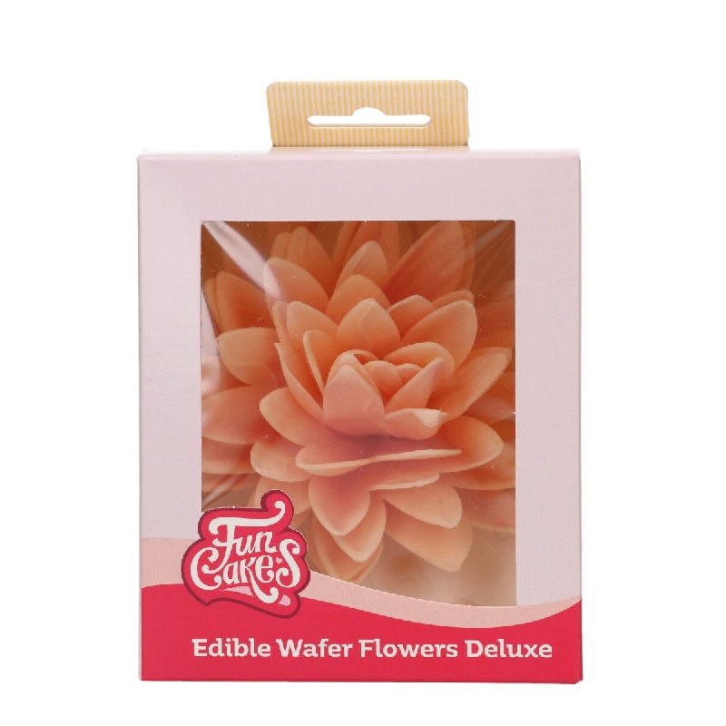 Παιώνια βάφλας πορτοκαλί μεγάλη Deluxe Funcakes