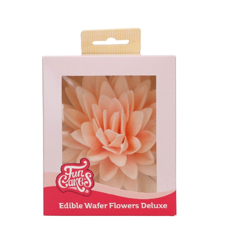 Παιώνια βάφλας πορτοκαλί όμπρε μεγάλη Deluxe Funcakes