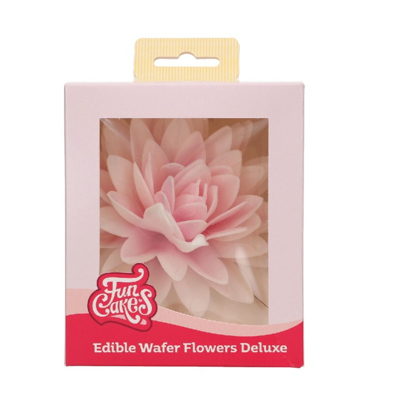 Παιώνια βάφλας ροζ όμπρε μεγάλη Deluxe Funcakes