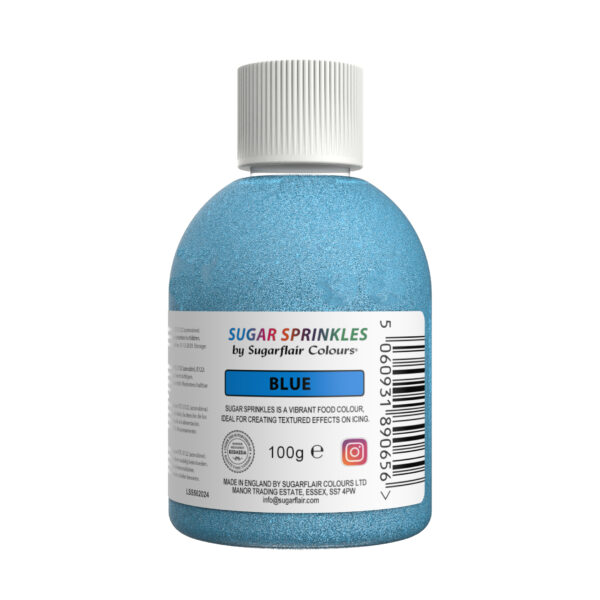 Ζάχαρη μπλε blue 100γρ Sugar Sprinkles Sugarflair